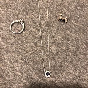 SOLD Macy’s jewelry matching set, ring size 7
